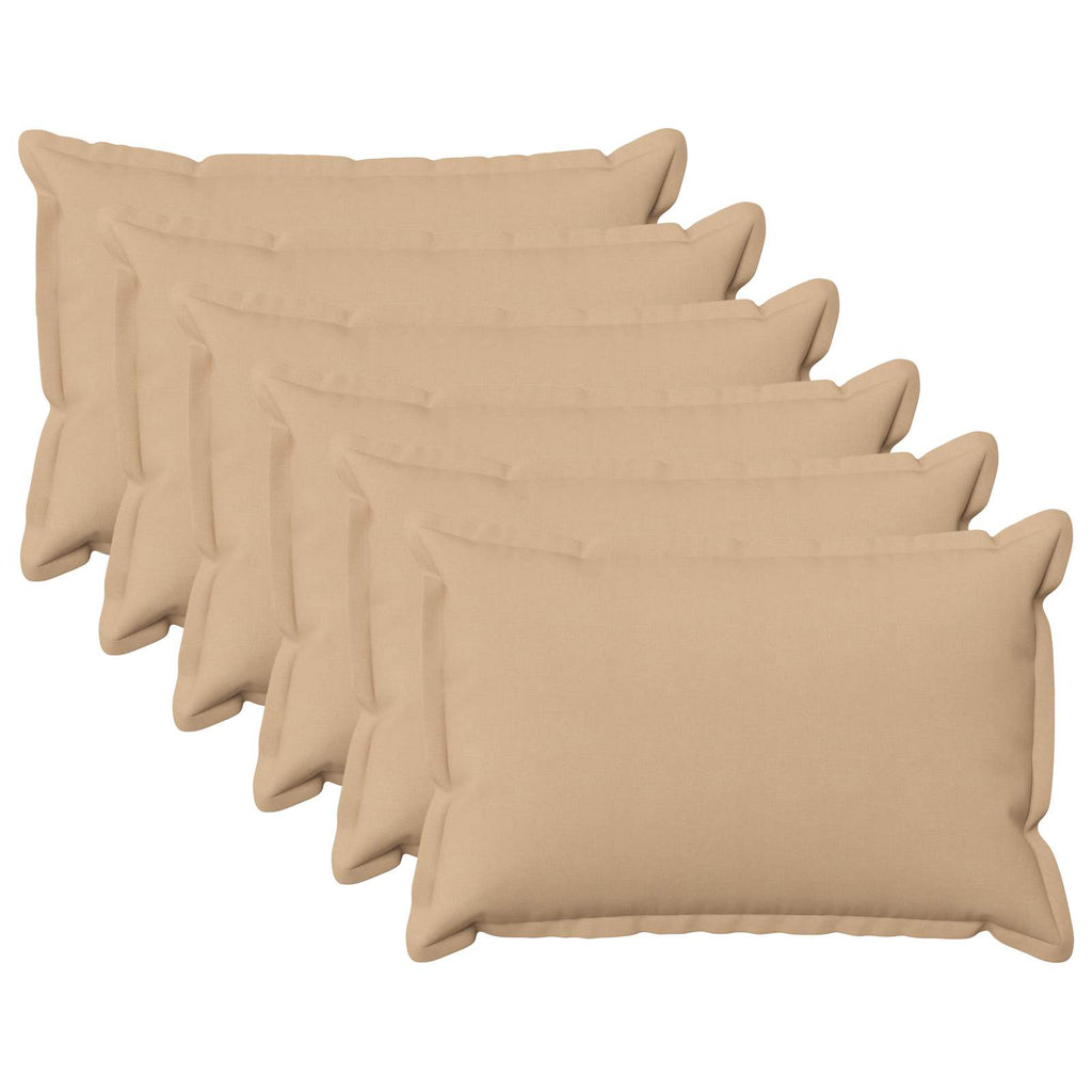 vidaXL Poszewka na poduszkę 6 pcs HOUTEN kremowy 50 x 75 cm