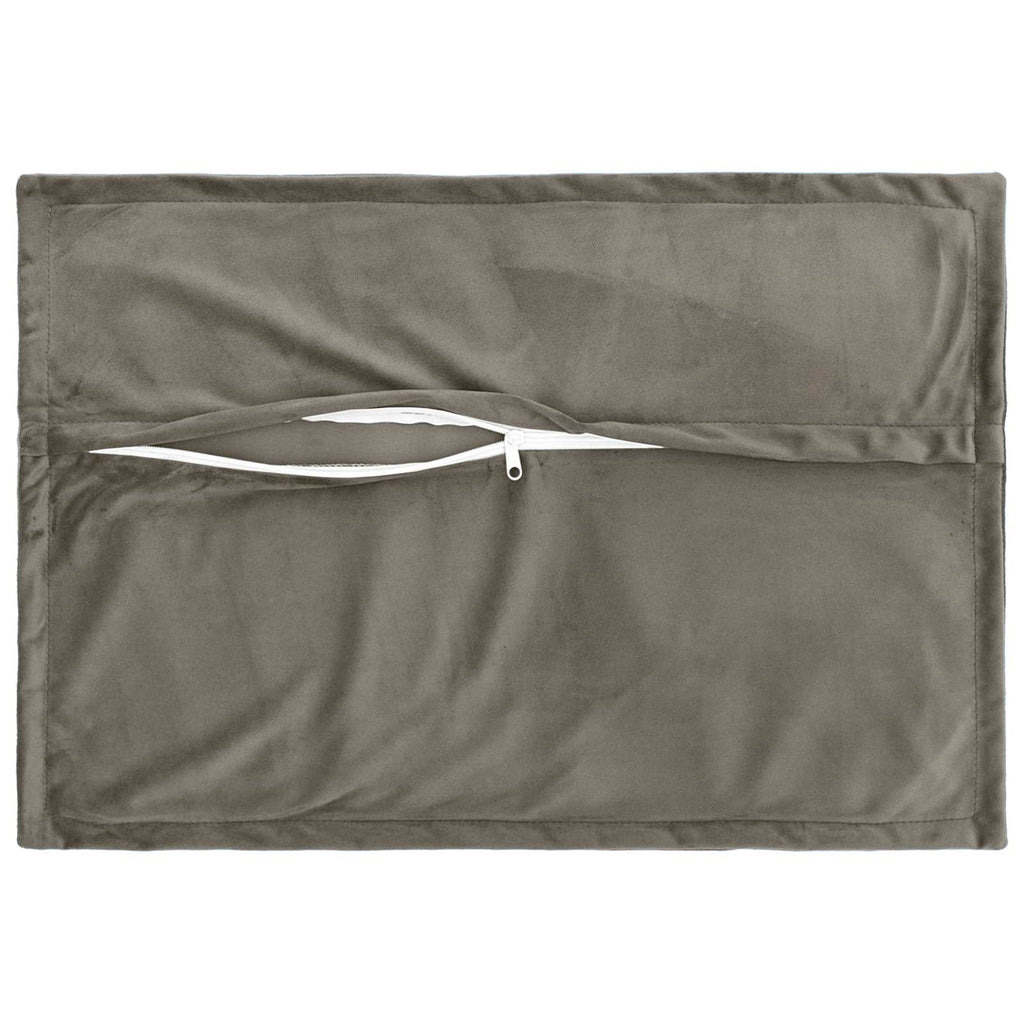 vidaXL Poszewka na poduszkę 2 pcs HOUTEN jasnoszary 50 x 75 cm Welur