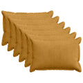 vidaXL Poszewka na poduszkę 6 szt. HOUTEN żółty 50 x 75 cm sztruks