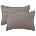 vidaXL Poszewka na poduszkę 2 pcs HOUTEN jasnoszary 50 x 75 cm Bouclé