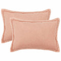 vidaXL Poszewka na poduszkę 2 pcs HOUTEN różowy 50 x 75 cm Bouclé