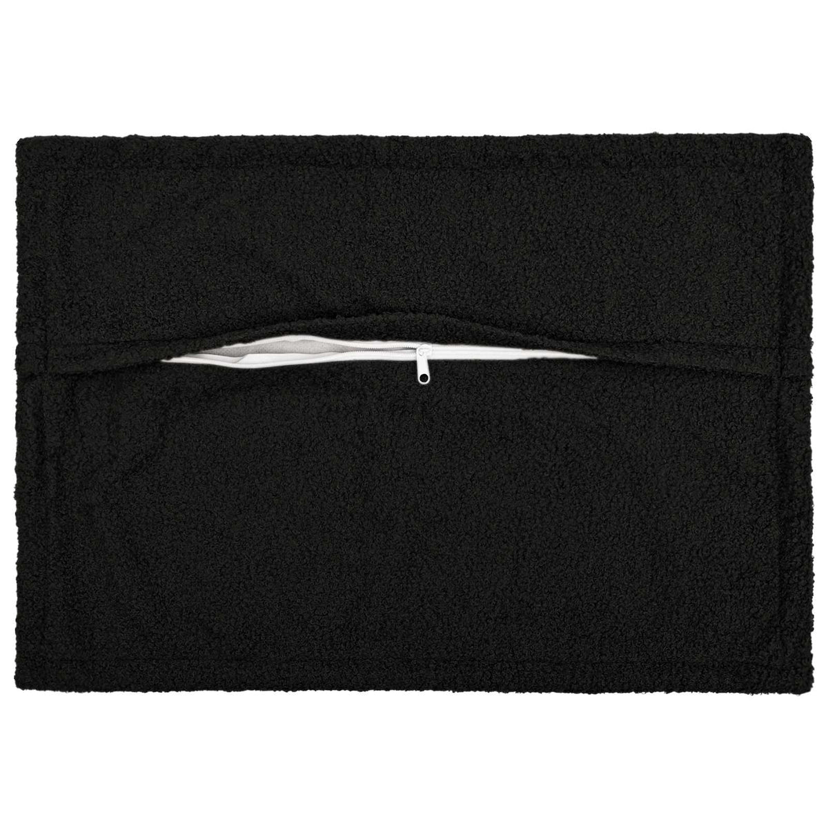 vidaXL Poszewka na poduszkę 2 pcs HOUTEN Czarny 50 x 75 cm Bouclé