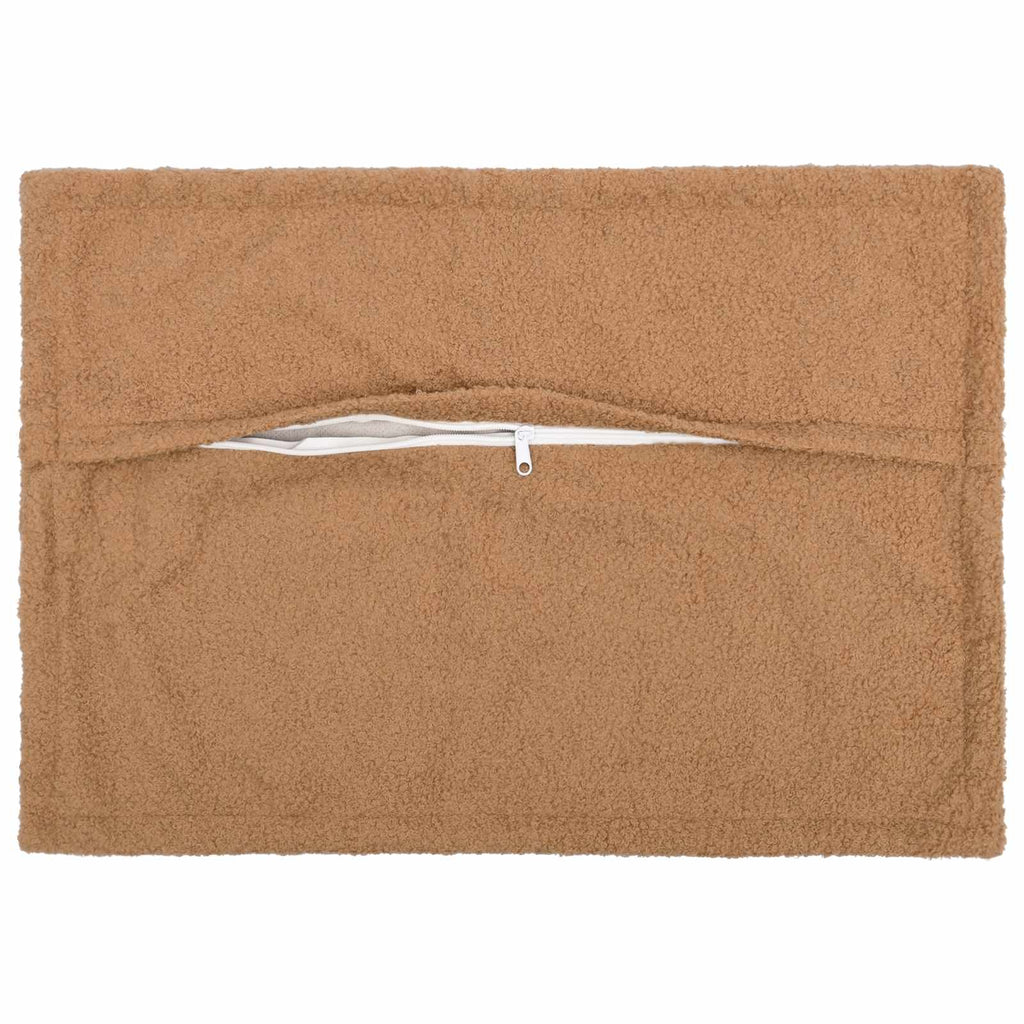 vidaXL Poszewka na poduszkę 2 pcs HOUTEN Beżowy 50 x 75 cm Bouclé