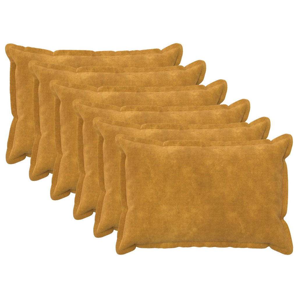 vidaXL Poszewka na poduszkę 6 pcs HOUTEN żółty 50 x 75 cm