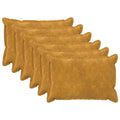 vidaXL Poszewka na poduszkę 6 pcs HOUTEN żółty 50 x 75 cm