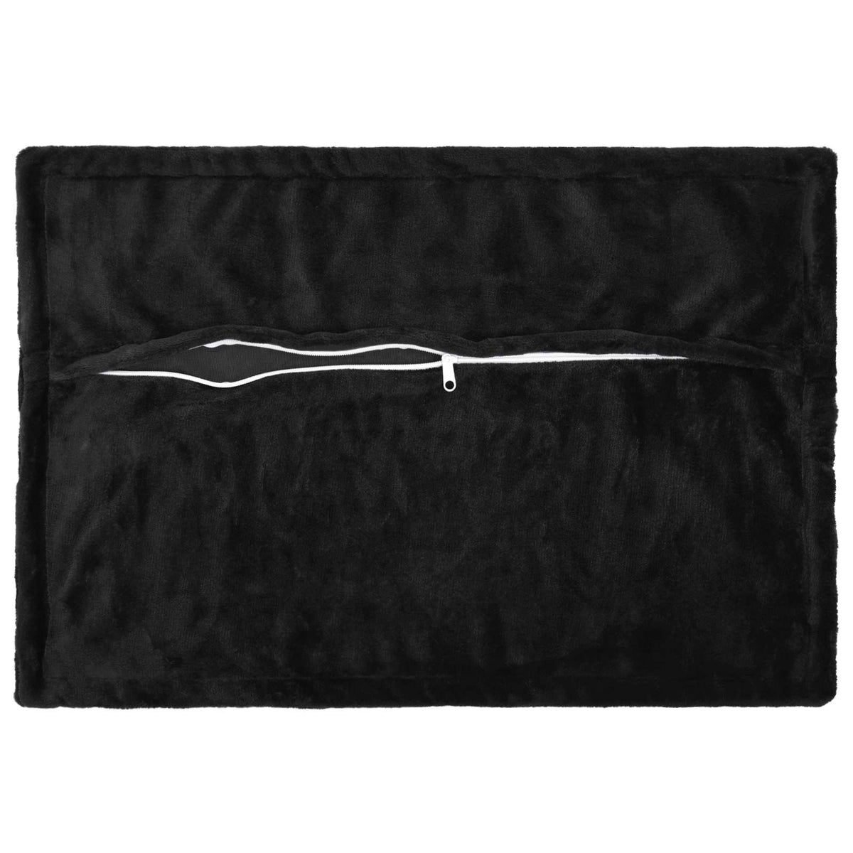 vidaXL Poszewka na poduszkę 6 pcs HOUTEN Czarny 50 x 75 cm Flanela