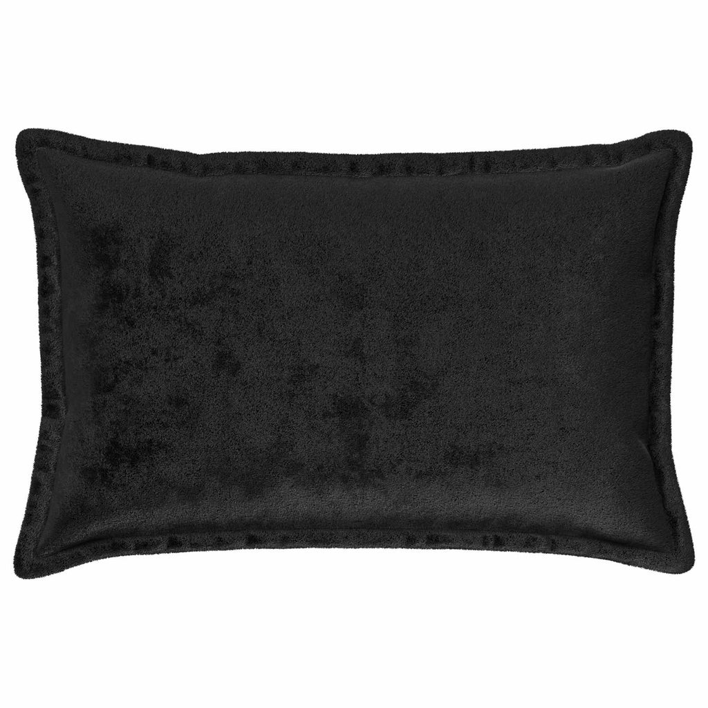 vidaXL Poszewka na poduszkę 6 pcs HOUTEN Czarny 50 x 75 cm Flanela