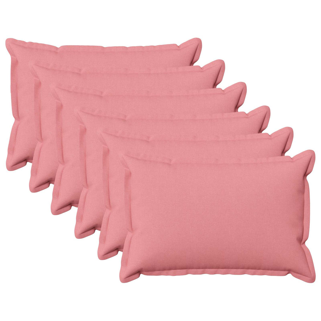vidaXL Poszewka na poduszkę 6 pcs HOUTEN różowy 50 x 80 cm