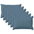 vidaXL Poszewka na poduszkę 6 pcs HOUTEN Niebieski dżins 50 x 80 cm