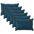 vidaXL Poszewka na poduszkę 6 pcs HOUTEN niebieski 50 x 80 cm Welur