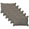 vidaXL Poszewka na poduszkę 6 pcs HOUTEN jasnoszary 50 x 80 cm Welur