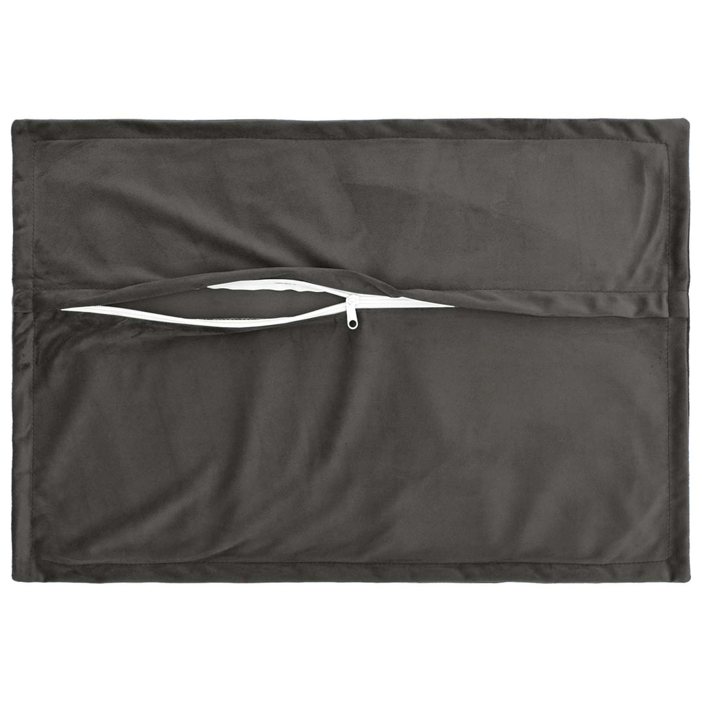 vidaXL Poszewka na poduszkę 2 pcs HOUTEN ciemnoszary 50 x 80 cm Welur