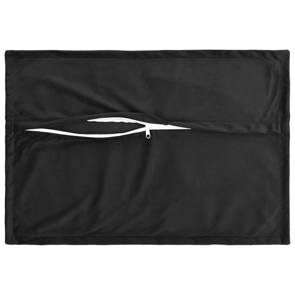 vidaXL Poszewka na poduszkę 6 pcs HOUTEN Czarny 50 x 80 cm Welur