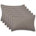 vidaXL Poszewka na poduszkę 6 pcs HOUTEN jasnoszary 50 x 80 cm Bouclé