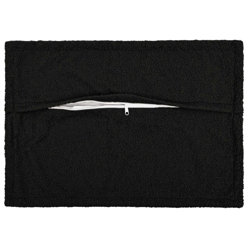 vidaXL Poszewka na poduszkę 2 pcs HOUTEN Czarny 50 x 80 cm Bouclé
