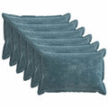 vidaXL Poszewka na poduszkę 6 pcs HOUTEN niebieski 50 x 80 cm