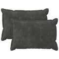 vidaXL Poszewka na poduszkę 2 pcs HOUTEN antracytowy 50 x 80 cm