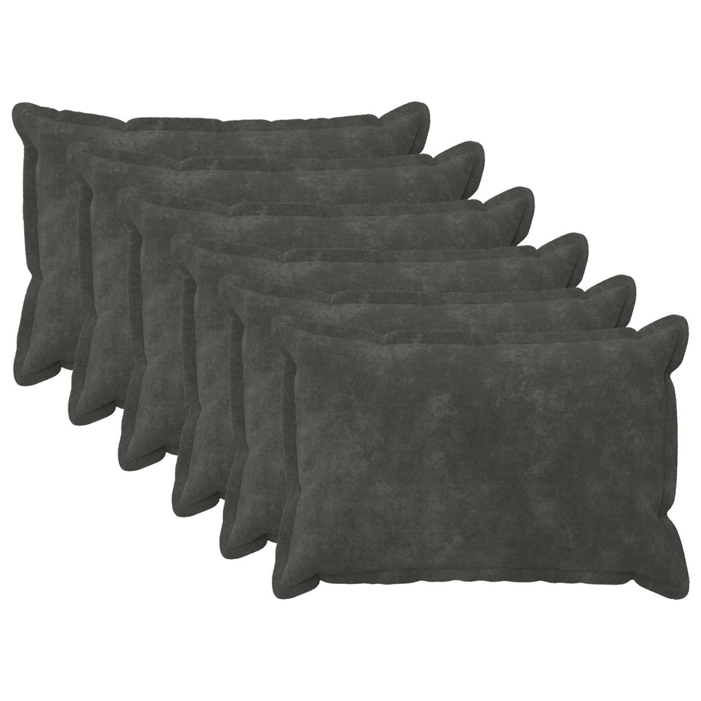 vidaXL Poszewka na poduszkę 6 pcs HOUTEN antracytowy 50 x 80 cm