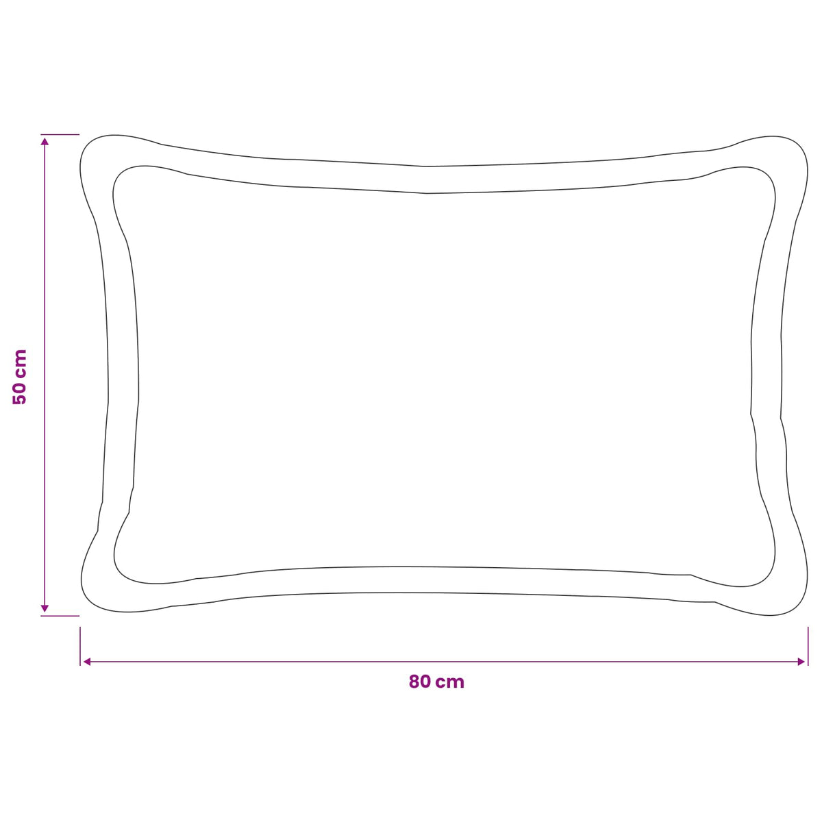 vidaXL Poszewka na poduszkę 2 pcs HOUTEN ciemnoszary 50 x 80 cm Bouclé