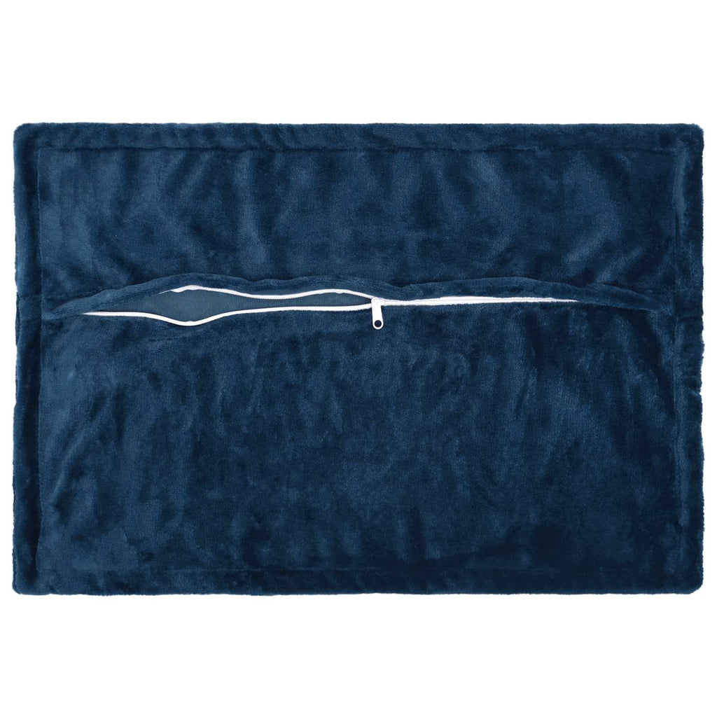 vidaXL Poszewka na poduszkę 6 pcs HOUTEN Granatowy 50 x 80 cm Flanela