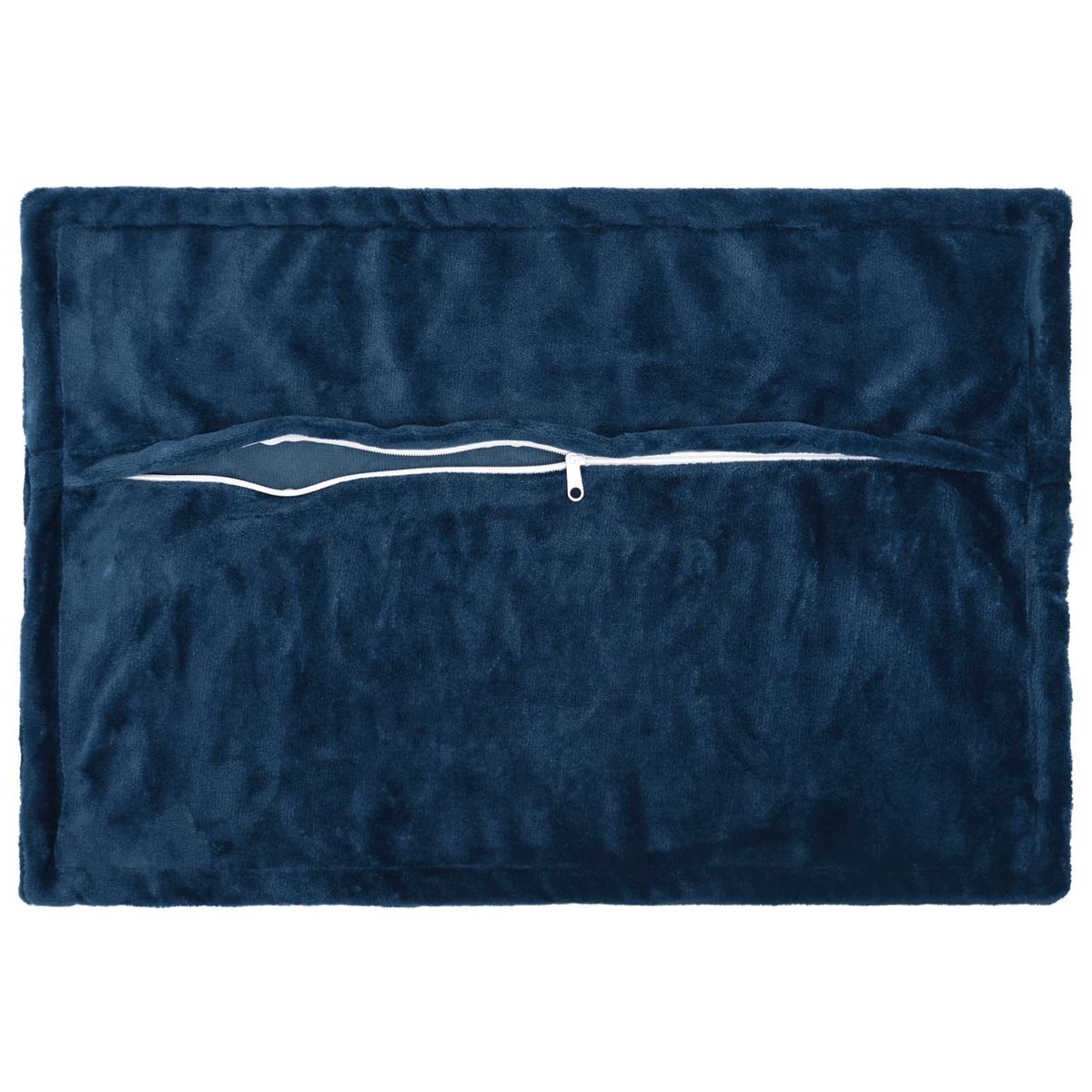 vidaXL Poszewka na poduszkę 6 pcs HOUTEN Granatowy 50 x 80 cm Flanela