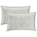 vidaXL Poszewka na poduszkę 2 pcs HOUTEN jasnoszary 50 x 80 cm Flanela
