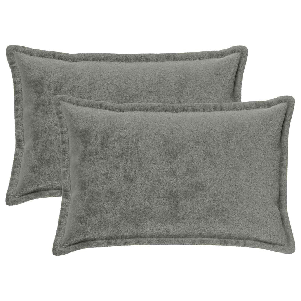 vidaXL Poszewka na poduszkę 2 pcs HOUTEN ciemnoszary 50 x 80 cm