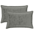 vidaXL Poszewka na poduszkę 2 pcs HOUTEN ciemnoszary 50 x 80 cm