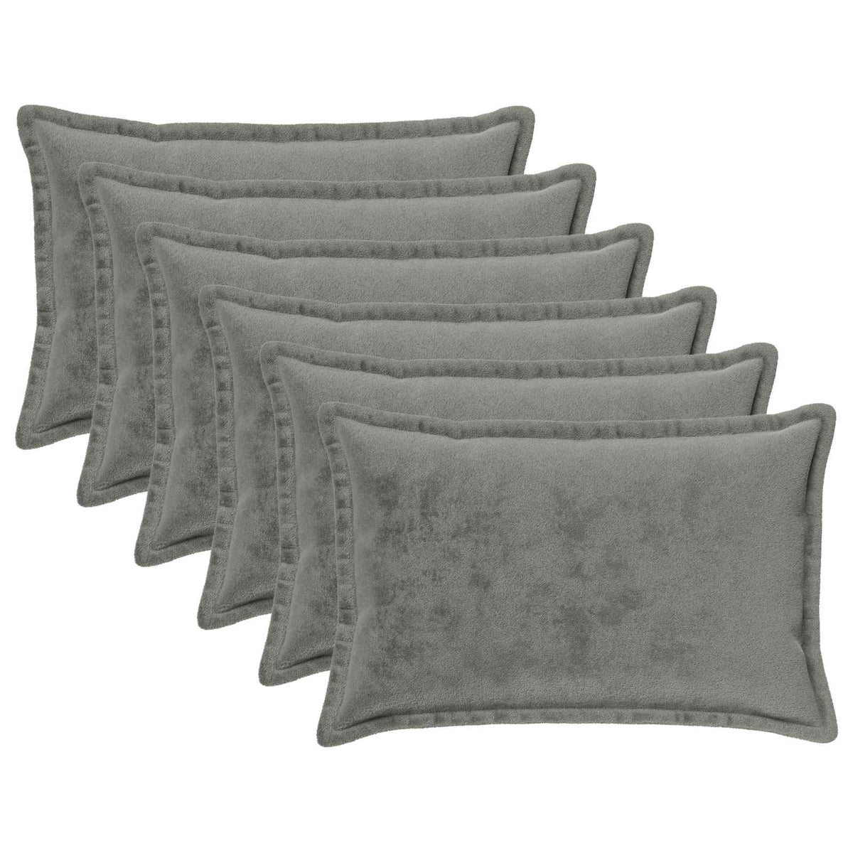 vidaXL Poszewka na poduszkę 6 pcs HOUTEN ciemnoszary 50 x 80 cm