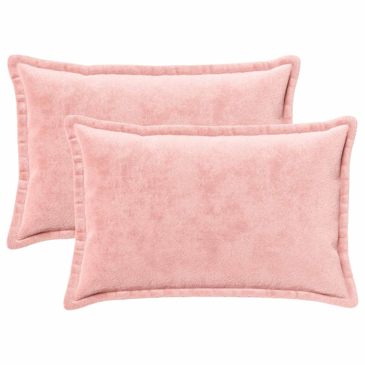 vidaXL Poszewka na poduszkę 2 pcs HOUTEN różowy 50 x 80 cm Flanela