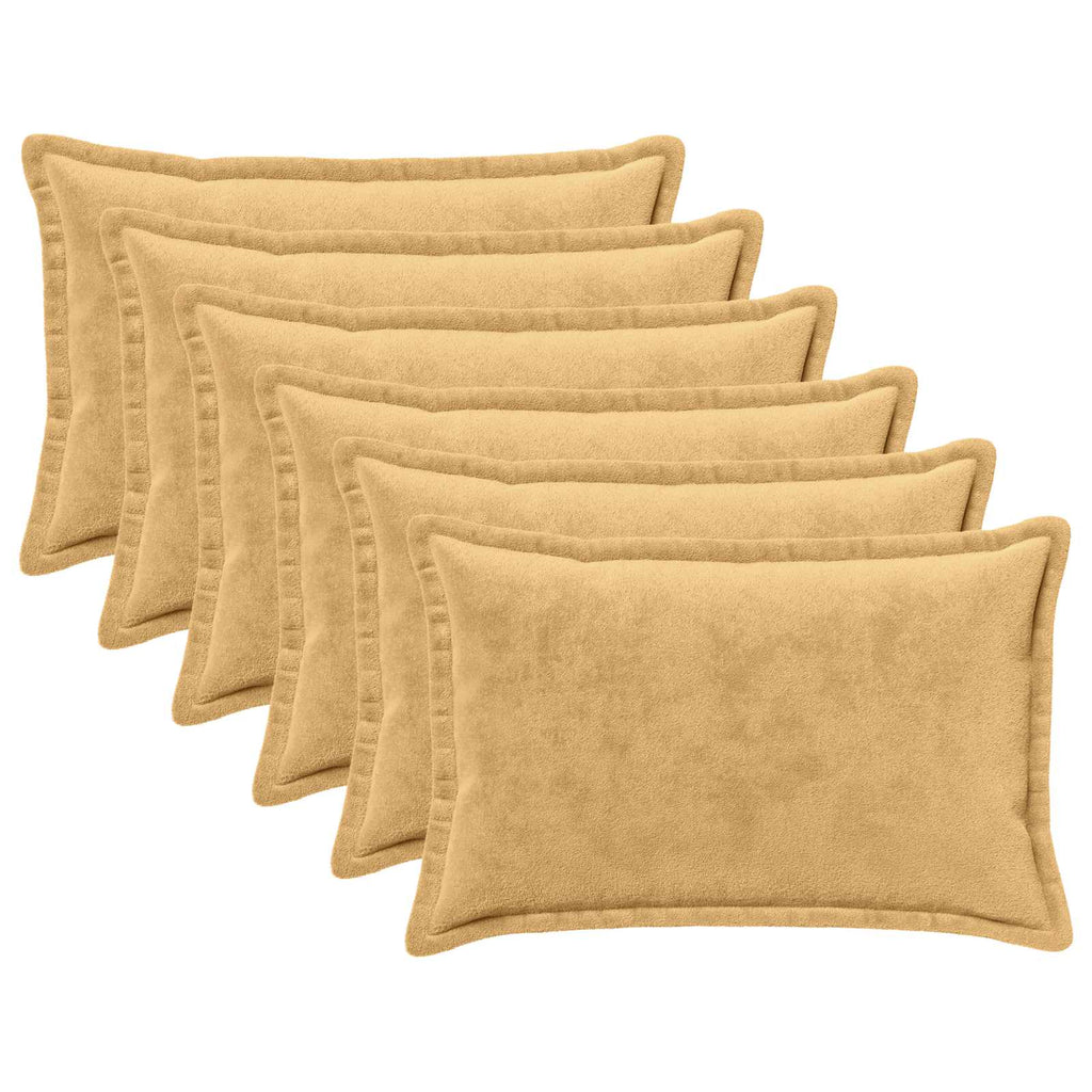 vidaXL Poszewka na poduszkę 6 pcs HOUTEN Ciemnoszary 50 x 80 cm