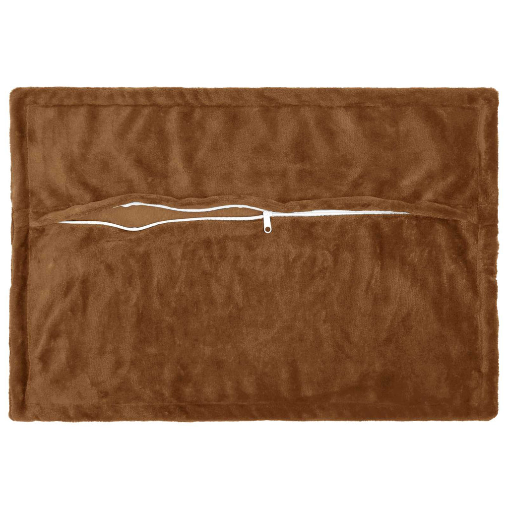 vidaXL Poszewka na poduszkę 2 pcs HOUTEN Jasny Brąz 50 x 80 cm Flanela