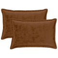 vidaXL Poszewka na poduszkę 2 pcs HOUTEN Jasny Brąz 50 x 80 cm Flanela