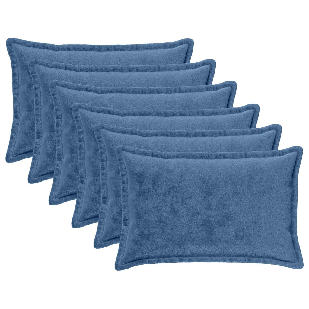 vidaXL Poszewka na poduszkę 6 pcs HOUTEN Jasnoniebieski 50 x 80 cm