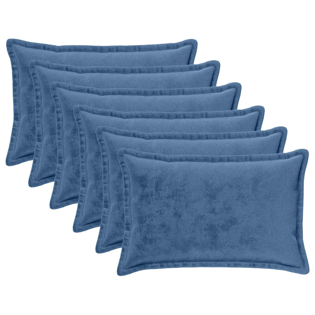 vidaXL Poszewka na poduszkę 6 pcs HOUTEN Jasnoniebieski 50 x 80 cm