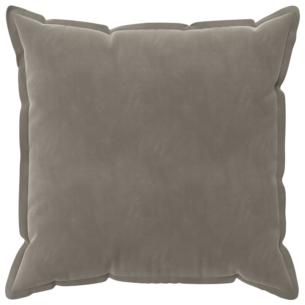 vidaXL Poszewka na poduszkę 2 pcs HOUTEN jasnoszary 55 x 55 cm Welur