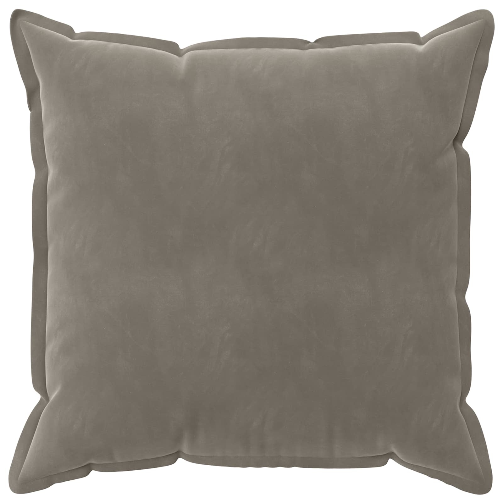 vidaXL Poszewka na poduszkę 2 pcs HOUTEN jasnoszary 55 x 55 cm Welur