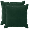 vidaXL Poszewka na poduszkę 2 pcs HOUTEN Ciemnozielony 55 x 55 cm