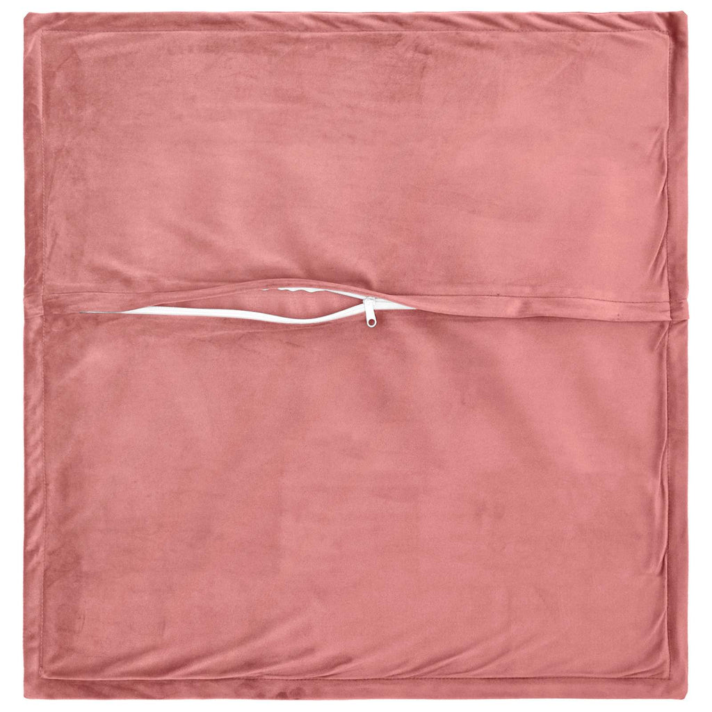 vidaXL Poszewka na poduszkę 2 pcs HOUTEN różowy 55 x 55 cm Welur