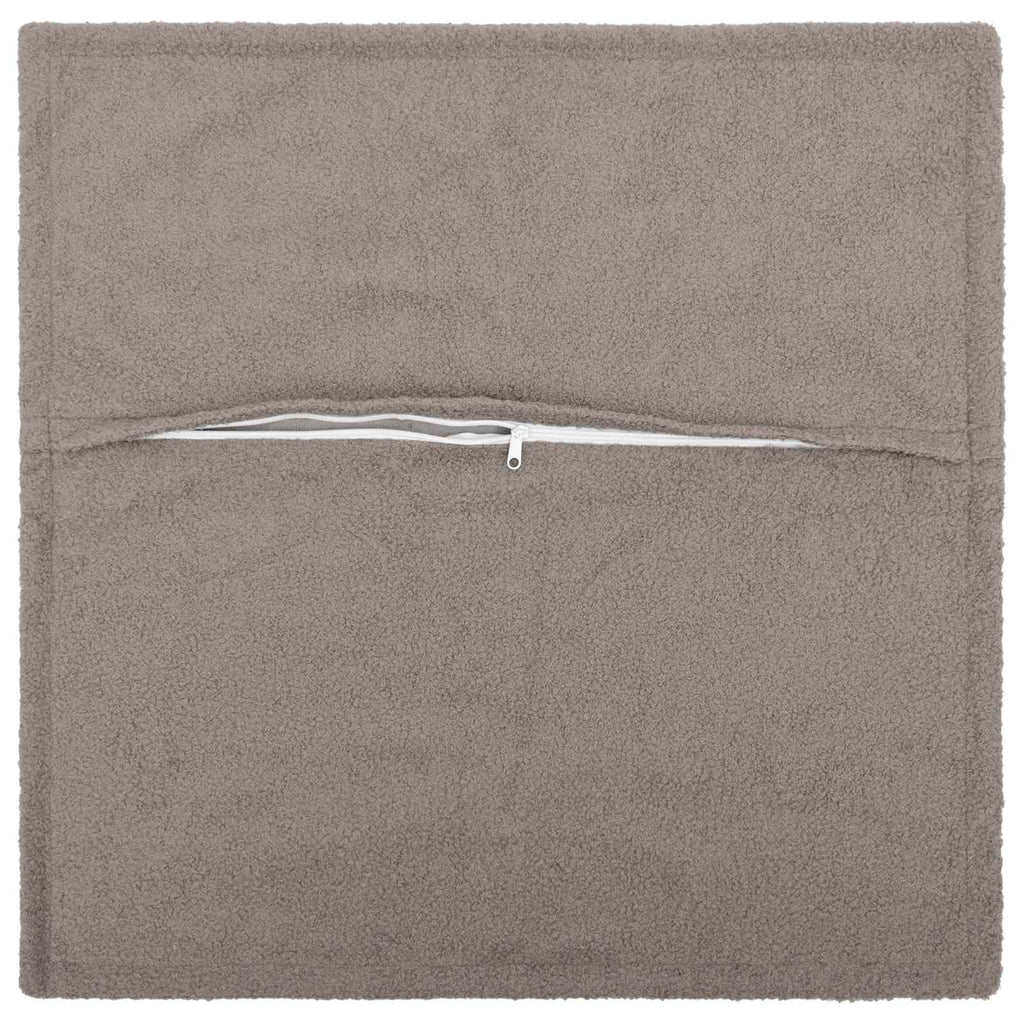 vidaXL Poszewka na poduszkę 2 pcs HOUTEN jasnoszary 55 x 55 cm Bouclé