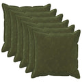 vidaXL Poszewka na poduszkę 6 pcs HOUTEN zielony 55 x 55 cm