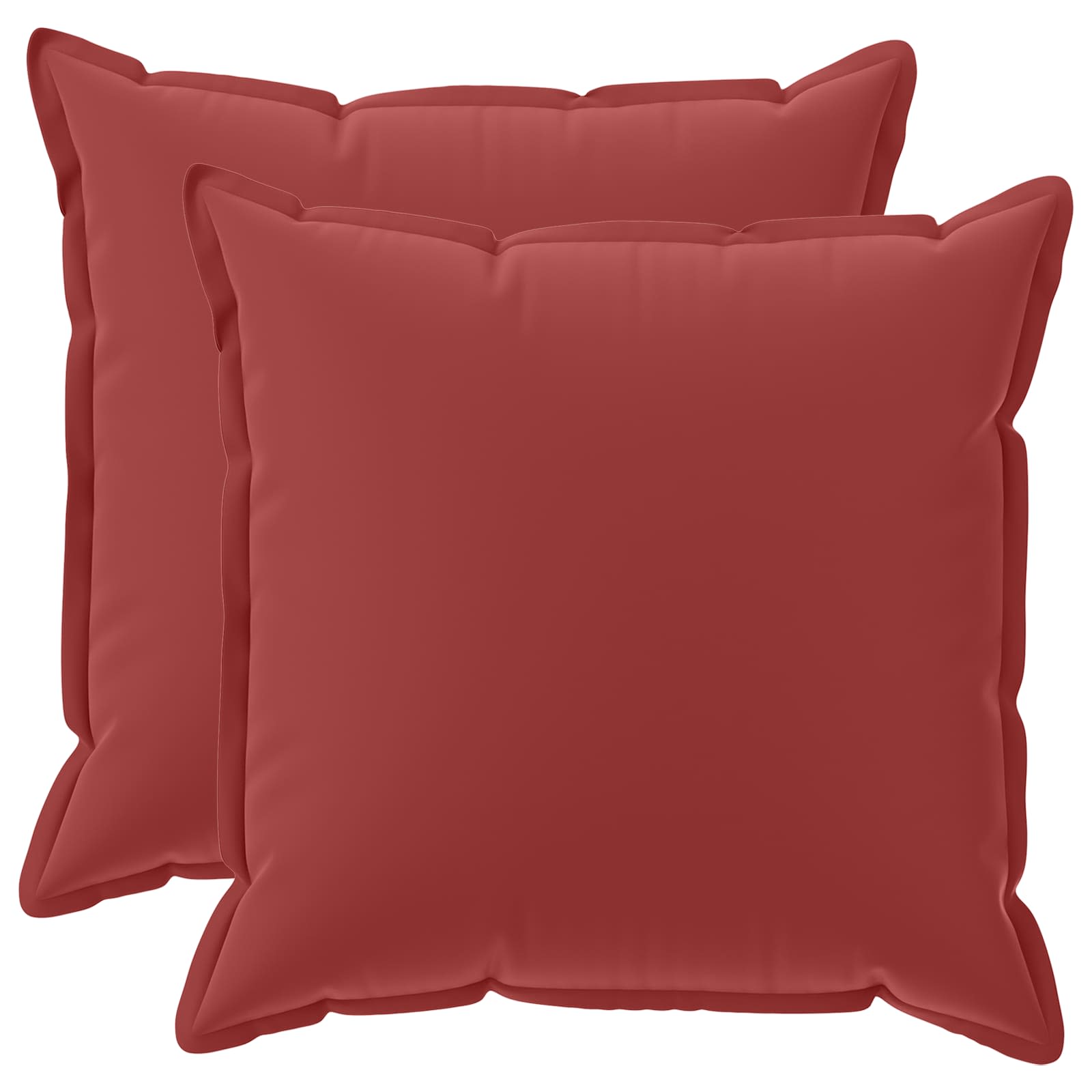 vidaXL Poszewka na poduszkę 2 szt. HOUTEN Czerwone wino 55 x 55 cm