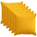 vidaXL Poszewka na poduszkę 6 pcs HOUTEN Jasnożółty 60 x 60 cm