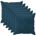 vidaXL Poszewka na poduszkę 6 pcs HOUTEN niebieski 60 x 60 cm Welur
