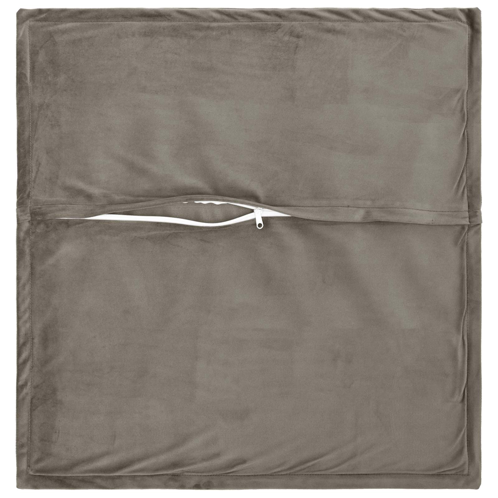 vidaXL Poszewka na poduszkę 2 pcs HOUTEN jasnoszary 60 x 60 cm Welur