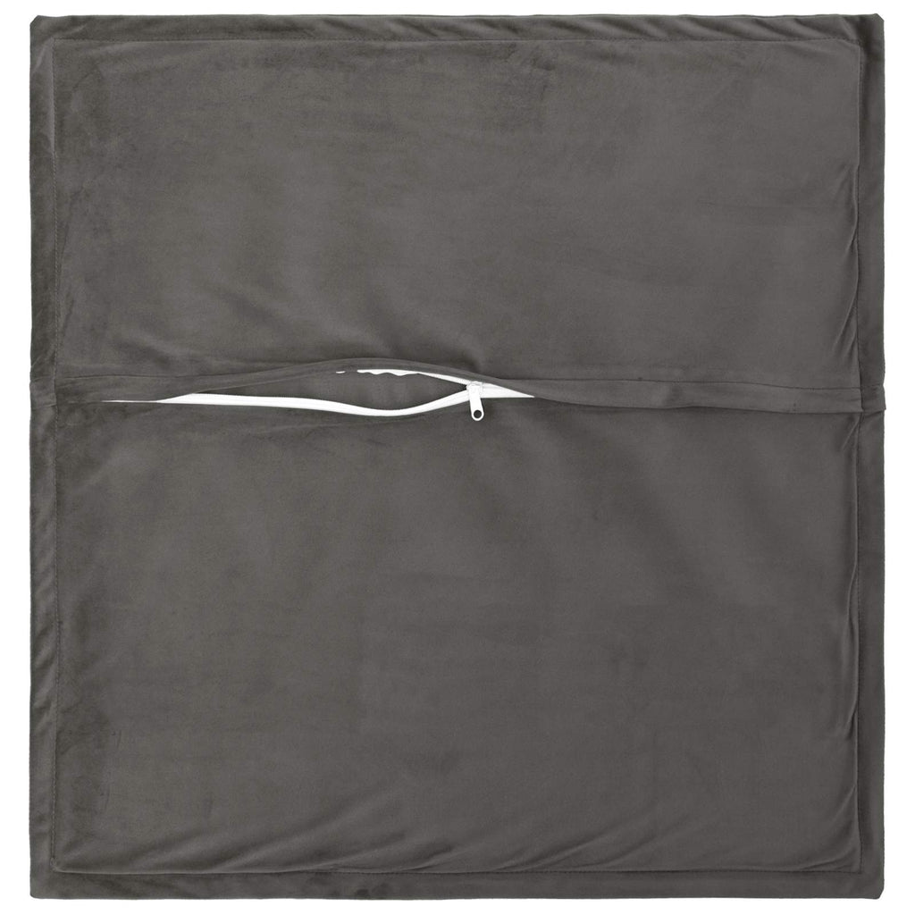 vidaXL Poszewka na poduszkę 2 pcs HOUTEN ciemnoszary 60 x 60 cm Welur