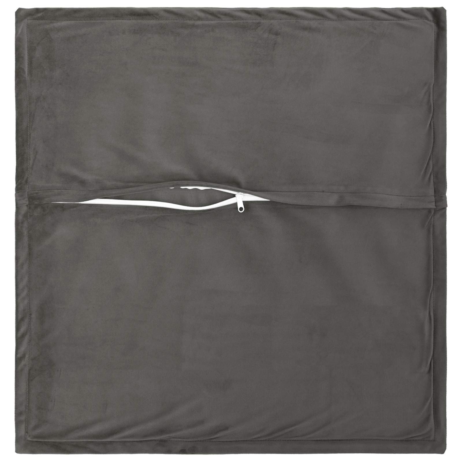 vidaXL Poszewka na poduszkę 2 pcs HOUTEN ciemnoszary 60 x 60 cm Welur