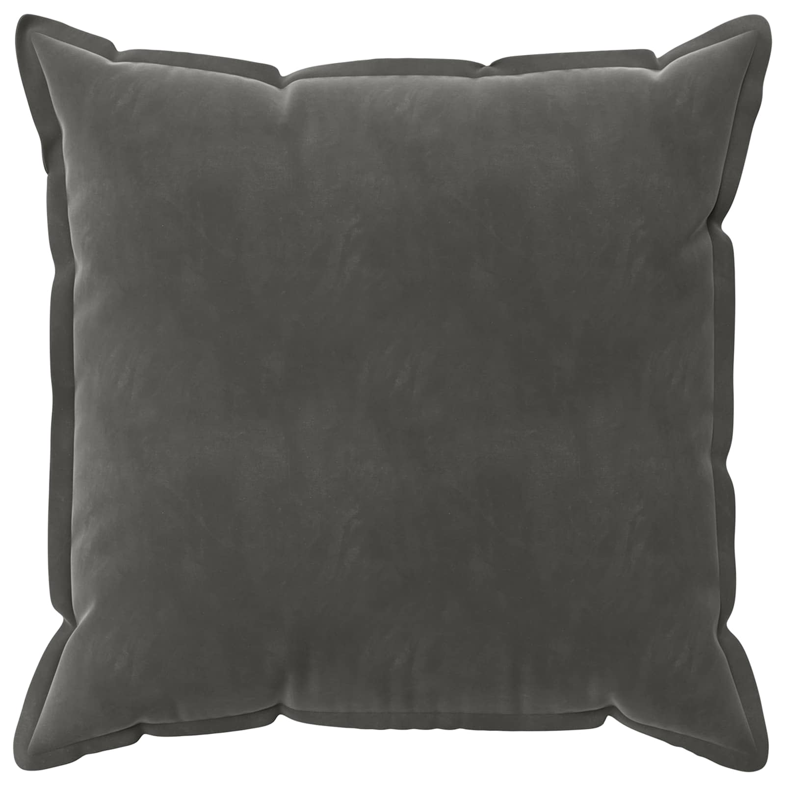 vidaXL Poszewka na poduszkę 6 pcs HOUTEN ciemnoszary 60 x 60 cm Welur