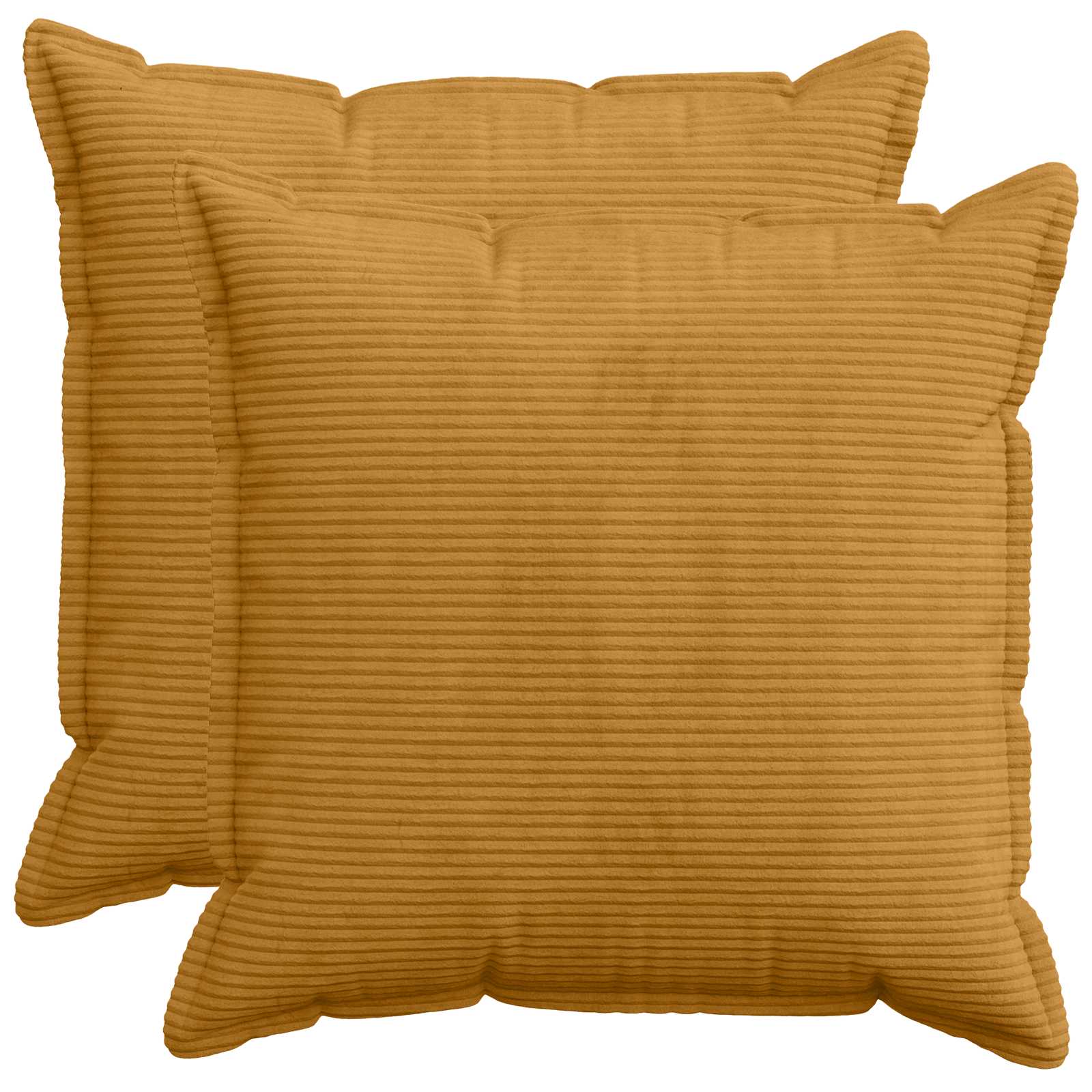 vidaXL Poszewka na poduszkę 2 szt. HOUTEN żółty 60 x 60 cm sztruks