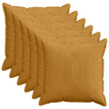 vidaXL Poszewka na poduszkę 6 szt. HOUTEN żółty 60 x 60 cm sztruks
